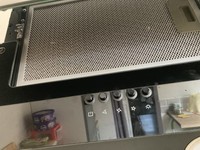 60cm Sloping Black Glass Chimney Cooker hood.
