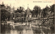 1923 Karlsbad Fischern Japanischer Pavillon Czechoslovakia Postcard