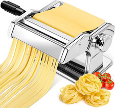 3-In-1 Pasta Maker with Cleaning Kit, Adjustable Thickness Settings Pasta Maker