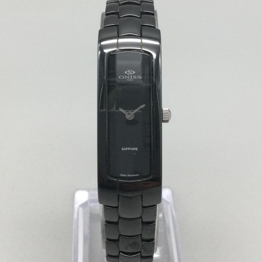 Oniss Paris Watch Womens Black Ceramic Sapphire Crystal 15mm  display picture 2