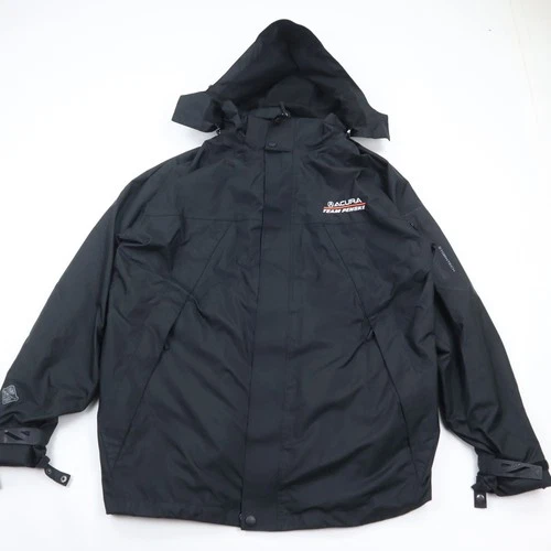 Acura Team Penske Stormtech Rain Jacket Mens XL Black Waterproof Removable Hood - product listing photo
