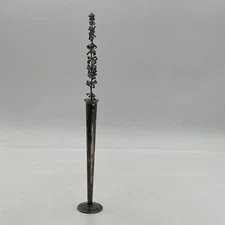 Vintage Silverplate Single Stem  6.5" Bud Vase Farmhouse Table Cottage Decor