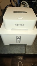 Sonos Connect Smart Wireless Stereo Adaptor and Sonos Bridge - White Untested 