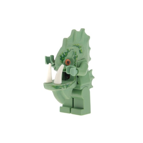 1X Lego Minifigure Atlantis Barracuda Guardian Sand Green Teeth 7978 ...