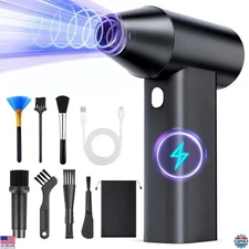 Mini Compressed Air Duster 3-Speed Blower 150000RPM for Cleaning & Dusting