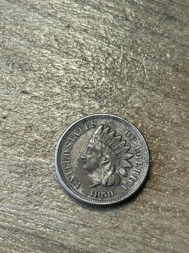 1859 Indian Cent XF+