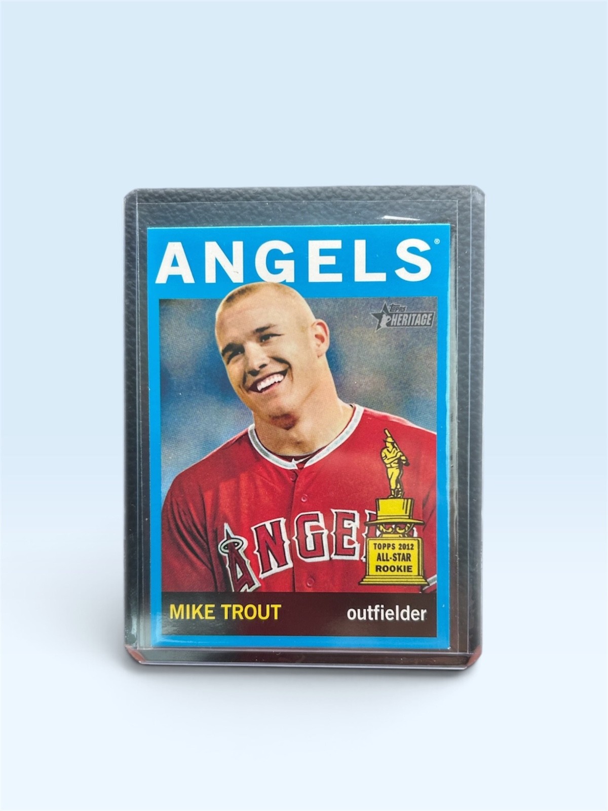 2013 Topps Heritage Mike Trout blue border #430 Angels Rookie