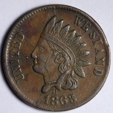 1863 Civil War Token DIE CRACKS E146 UVANM