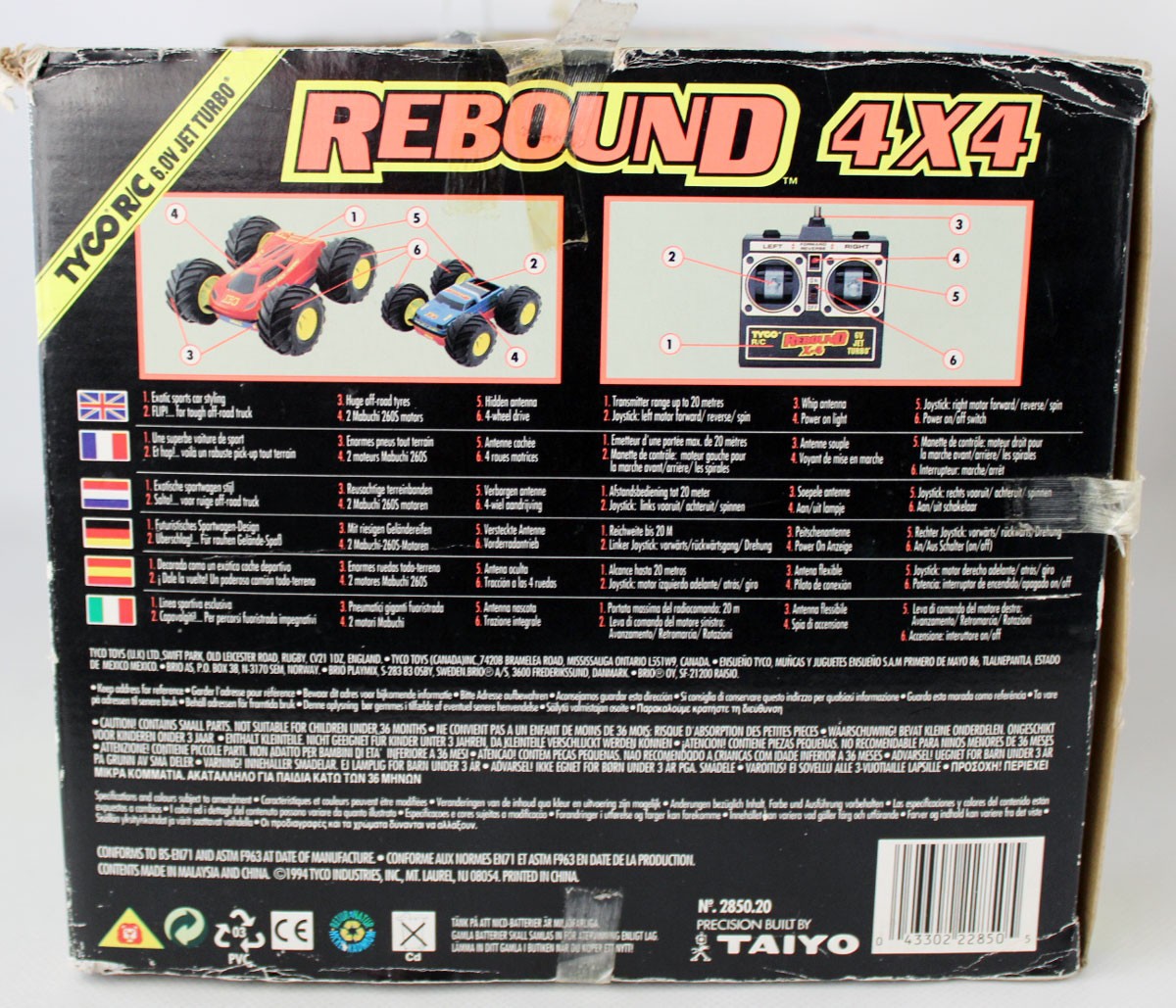 RARE VINTAGE 1995 TYCO REBOUND 4X4 R/C JET TURBO BUGGY TAIYO ! | eBay