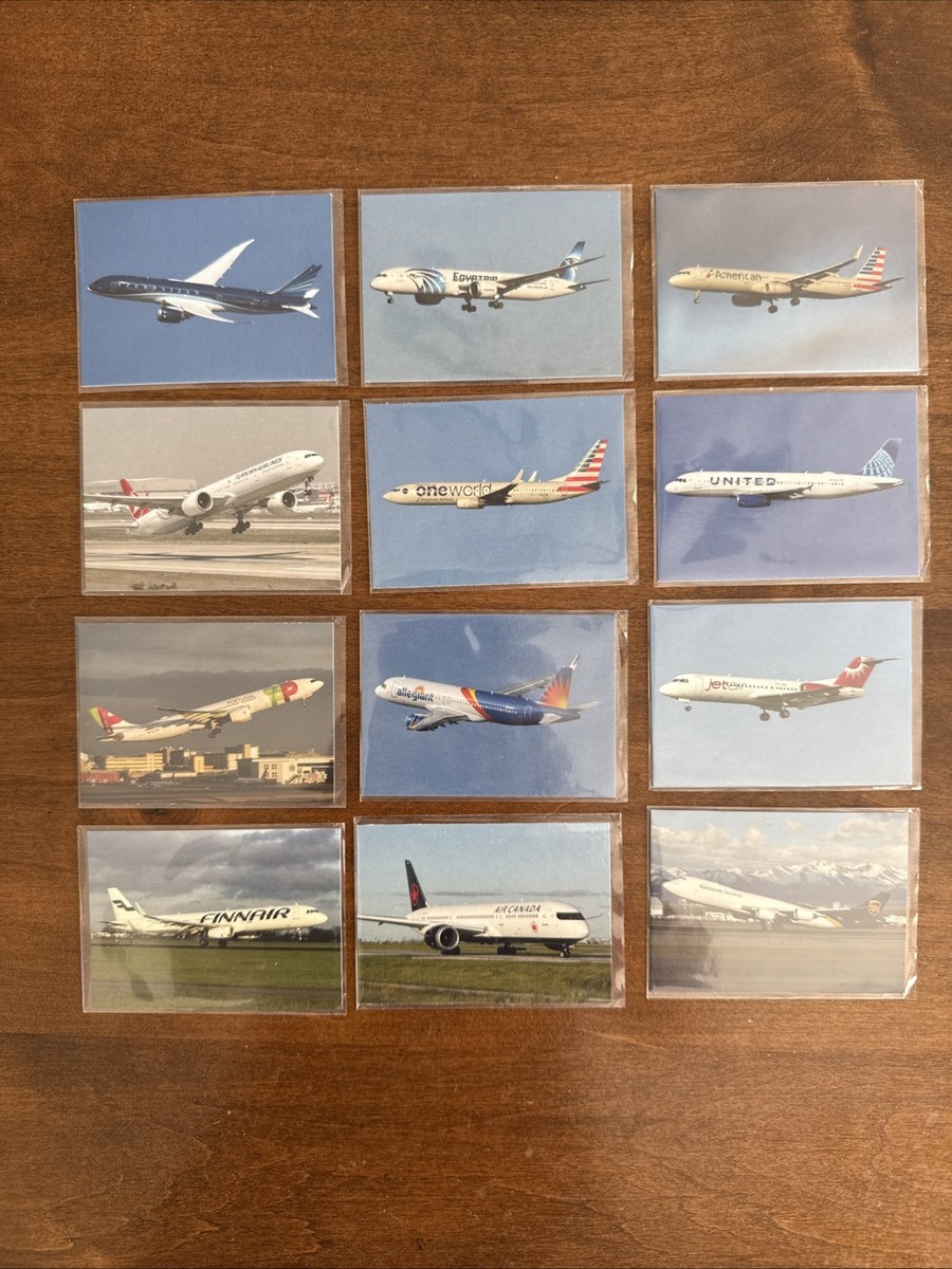 レア】航空機カードセット パイロットウィング ボーイング エアバス