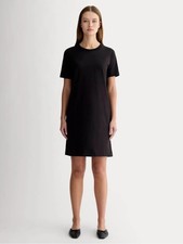 Everlane The Organic Cotton Weekend Tee Dress Black XXS NWT Pocket Short Sleeve