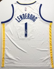 Yaxel Lendeborg Signed Autographed Golden State Warriors Jersey PSA/DNA COA