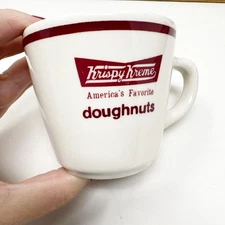 Vintage HLC Homer Laughlin China KRISPY KREME DOUGHNUTS Coffee Cup Mug Ceramic