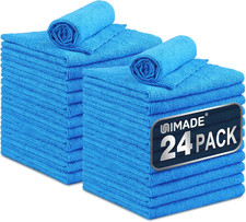 Microfiber Cleaning Cloth, 24 Pack Reusable Microfiber Towels for Cars Lint Fre