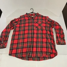 Magellan Outdoors Men’s Flannel Shirt Red/Black Buffalo Plaid Long Sleeve 3XL