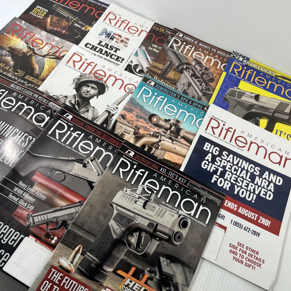 American Rifleman Firearms Magazine 2019 Back Issues Lot 11 Foto 3 de 4