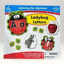 Ladybug Letters Learning the Alphabet 26 pcs Puzzle Carson Dellosa Education NEW