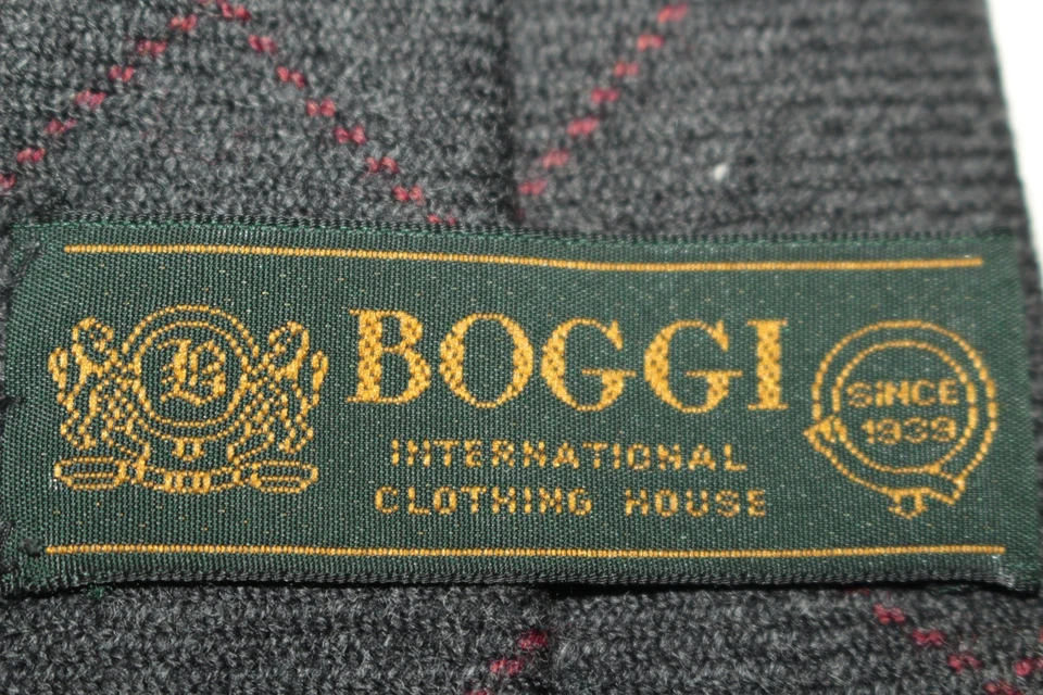 Corbata de lana BOGGI hecha en Italia F87687 Foto 4 de 4