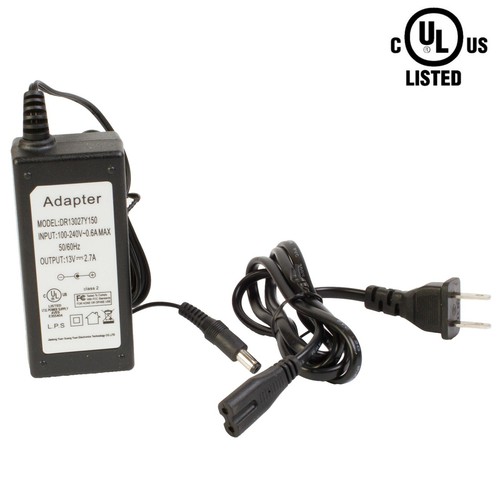 UL LISTED 13V 36W 2.7A power supply Class 2 AC Adapter LED driver 5.5mm x 2.5mm - Picture 7 of 7