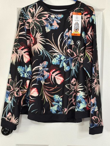 32 Degrees Cool Women's Sun Shirt ~ UPF 50+ Long Sleeves Flowers Multicolor XXL