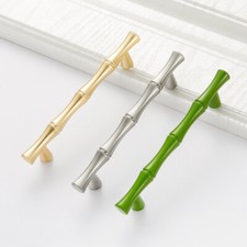 Floral Handles Drawer Pulls Hardware Cabinet Door Bamboo Joint Chic