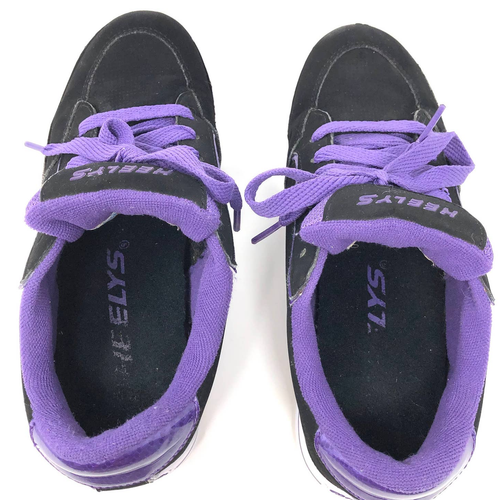 Heelys 'Wave' Roller Shoes Skate Sneakers 7671 Youth 5 Womens 6 Purple Black - 第 7/9 張圖片