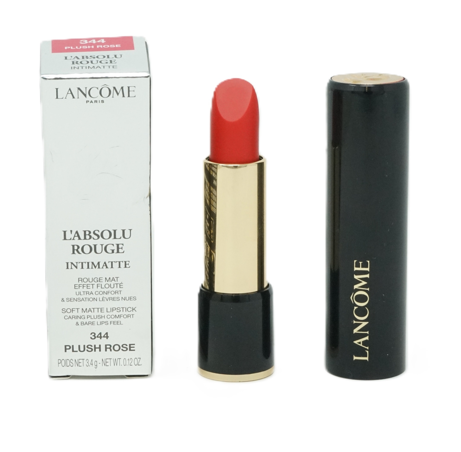 Lancome Absolu Rouge Intimatte Мягкая матовая помада для губ 34 г Плюшевая роза 344 9090₽
