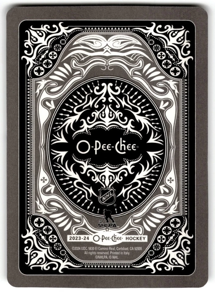 2023-24 O-Pee-Chee Playing Cards Luke Hughes Rookie #3C New Jersey Devils - Image 2 of 2