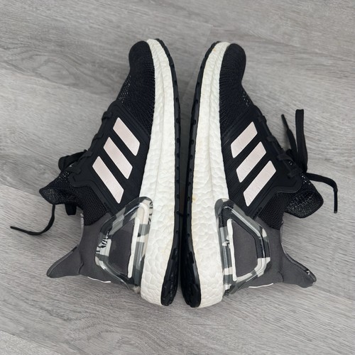 Adidas UltraBoost 20 Running Shoes Sneakers Women’s Size 8.5 Black Pink Tint - Picture 9 of 12