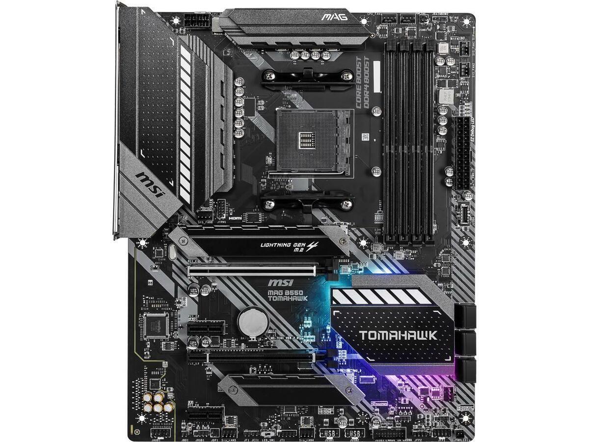 MSI MAG B550 Tomahawk AMD AM4 ATX Desktop Motherboard MSI MAG B550 Tomahawk AMD AM4 ATX Desktop Motherboard