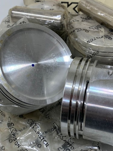 .020" / 86.5 mm Dish Pistons set For Datsun 6 Cylinder L28 TIK 1N8601A0 - Picture 3 of 5