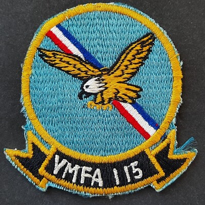 Original USMC Patch VMFA-115 Marine Fighter Attack Squadron F-4 Phantom Japanese