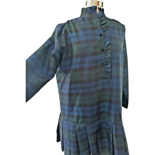 Abito Camicia Tuckernuck Donna Grande Blackwatch Callahan Plaid Tartan Camicia Vestito - Foto 14 di 22