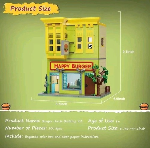 BOBS BURGERS / Happy Burger Building with Custom Stickers - Boxed - Picture 5 of 5