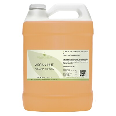 Argan oil hair skin care carrier non-gmo organic virgin unrefined morocco 1 gal