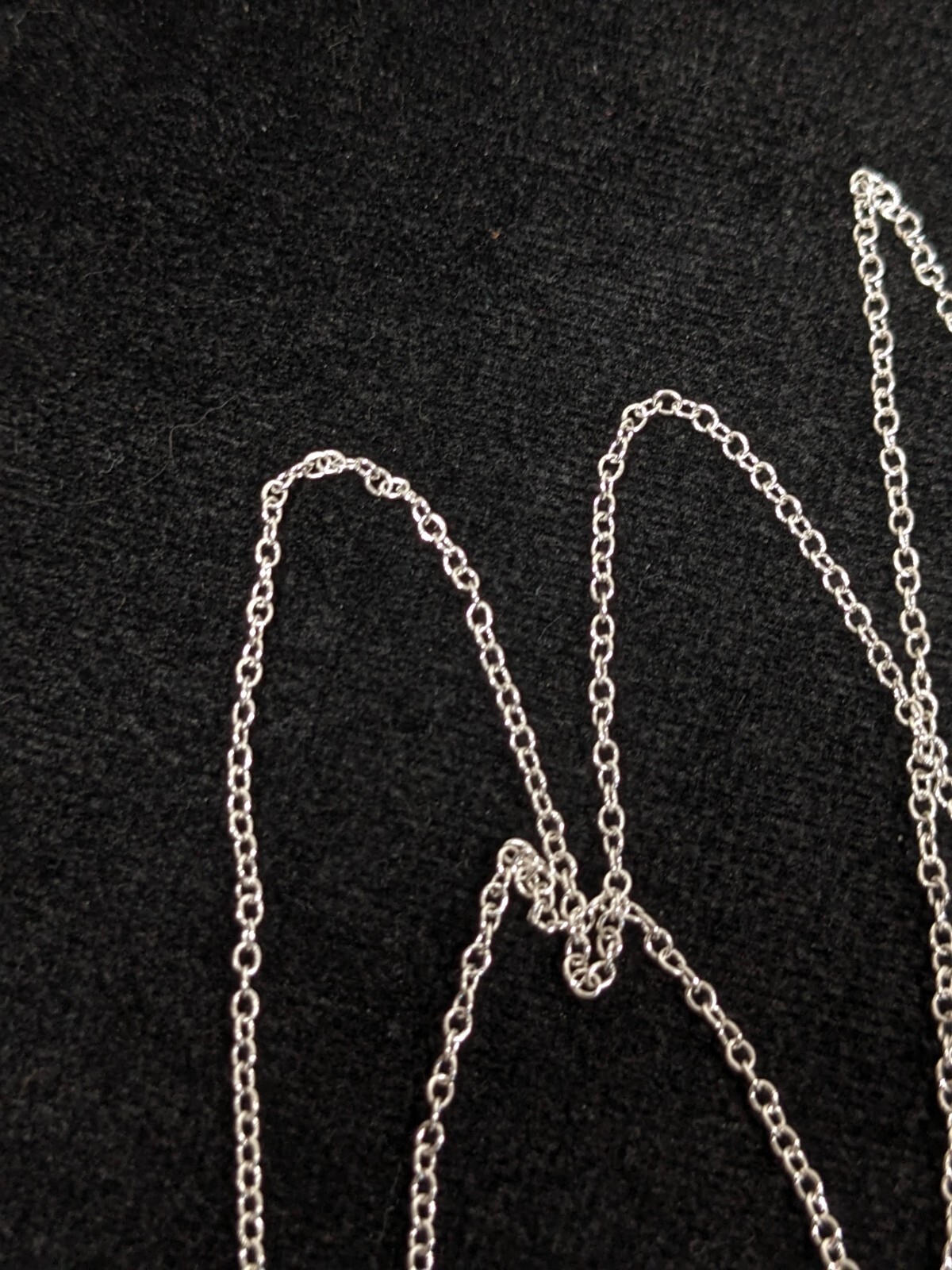 Minimalist Double Circle Interlocking Silver Tone… - image 4