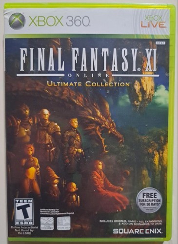 XBOX 360 ~FINAL FANTASY XI (ONLINE) ~ROLE-PLAY GAME (MMORPG) ~(2002) ~VGd+ ~CIB