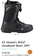 k2 belief boa women's snowboard boots
