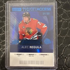 2020-21 Credentials Début Ticket Access 54/99 Alec Regula 