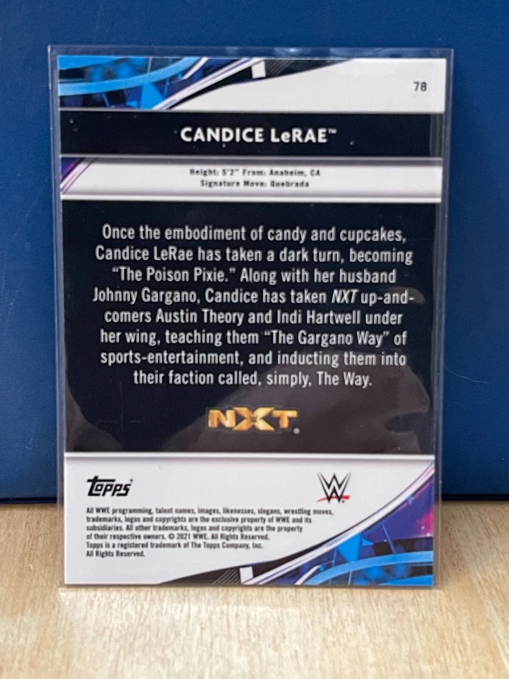 2021 Topps Finest WWE #78 Candice LeRae - Image 2 of 2