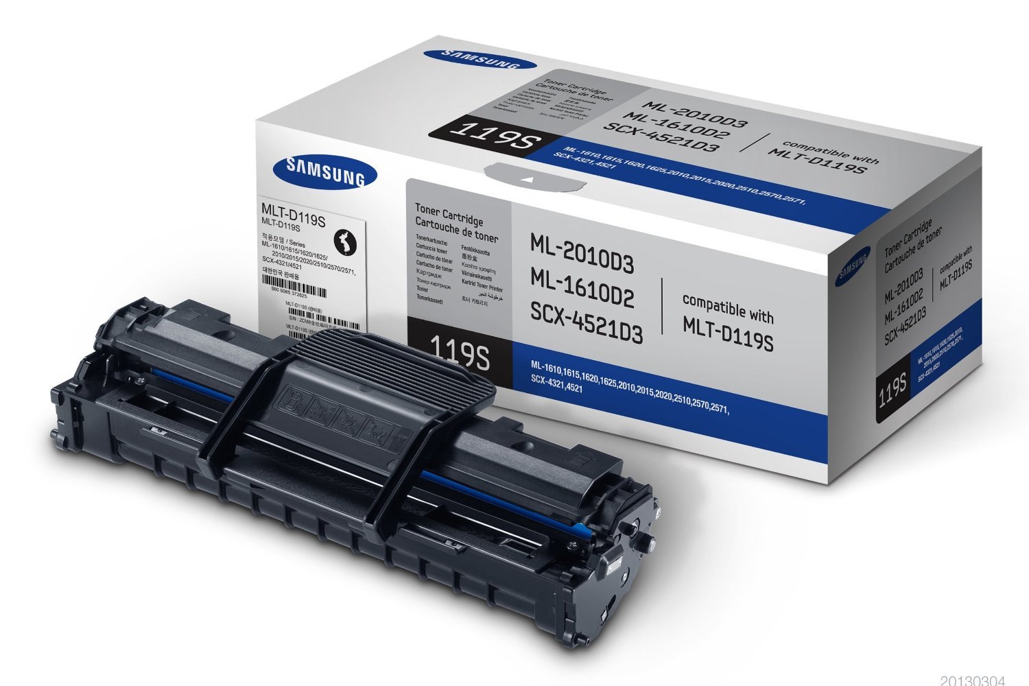 Toner MLT-D119S cartouche noire compatible ML-2010D3 ML-1610D2 SCX-4521D3