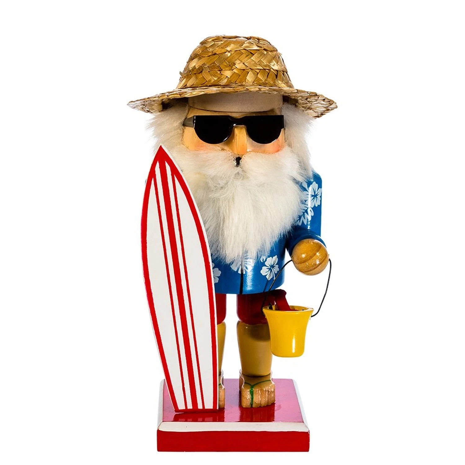 Kurt Adler Surfer Santa Nutcracker - Thumbnail 2