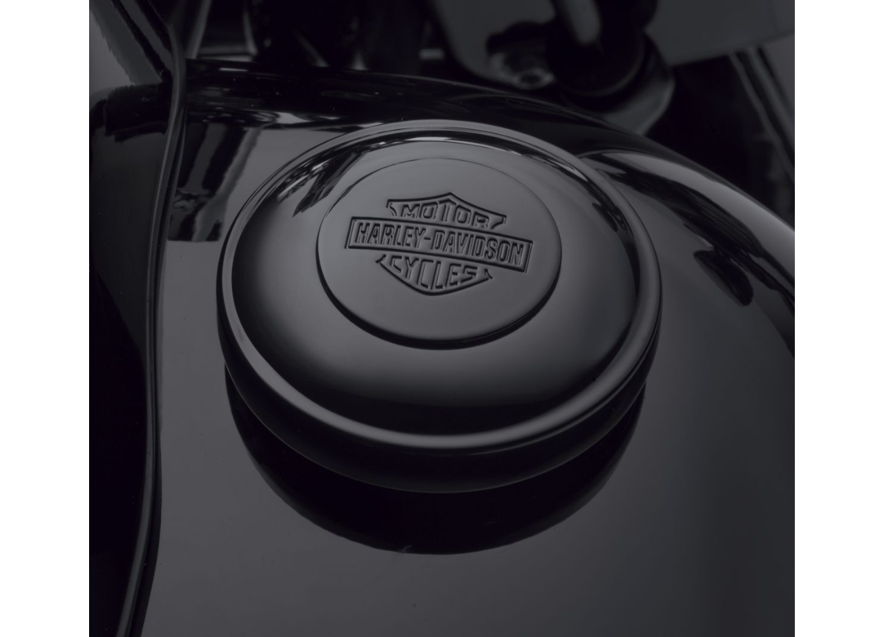 Harley Davidson 61100117 Bar & Shield Locking Fuel Cap Black Sportster