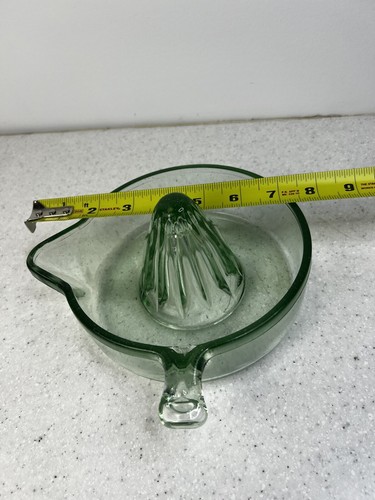 TUFGLAS REAMER Light Green Depression Glass Glows Under Blacklight - Picture 14 of 15