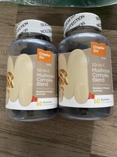 120 Gummies 10-in-1 Mushroom Complex Blend Raspberry 60 ea New Sealed 2 /ax