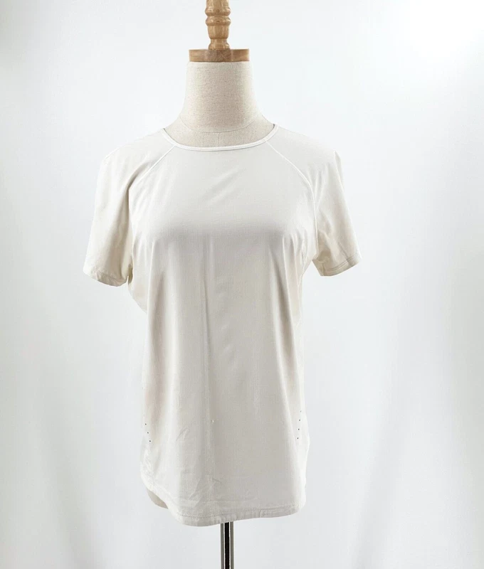 lululemon workout pull-over reflective short sleeve shirt