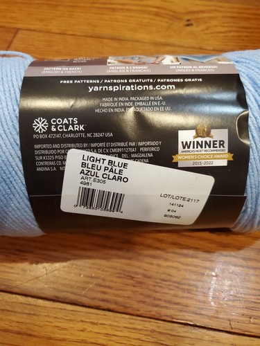 New Red Heart Super Saver Ombré Light Blue Art E305 4981 10oz - Picture 3 of 4