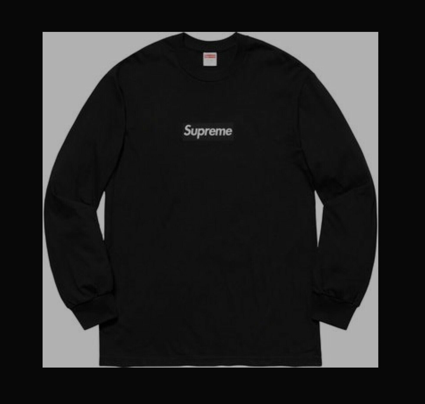 Supreme Box Logo L/S Tee Black 黒 M