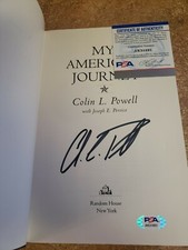 Colin Powell Signed Book My American Journey HB PSA