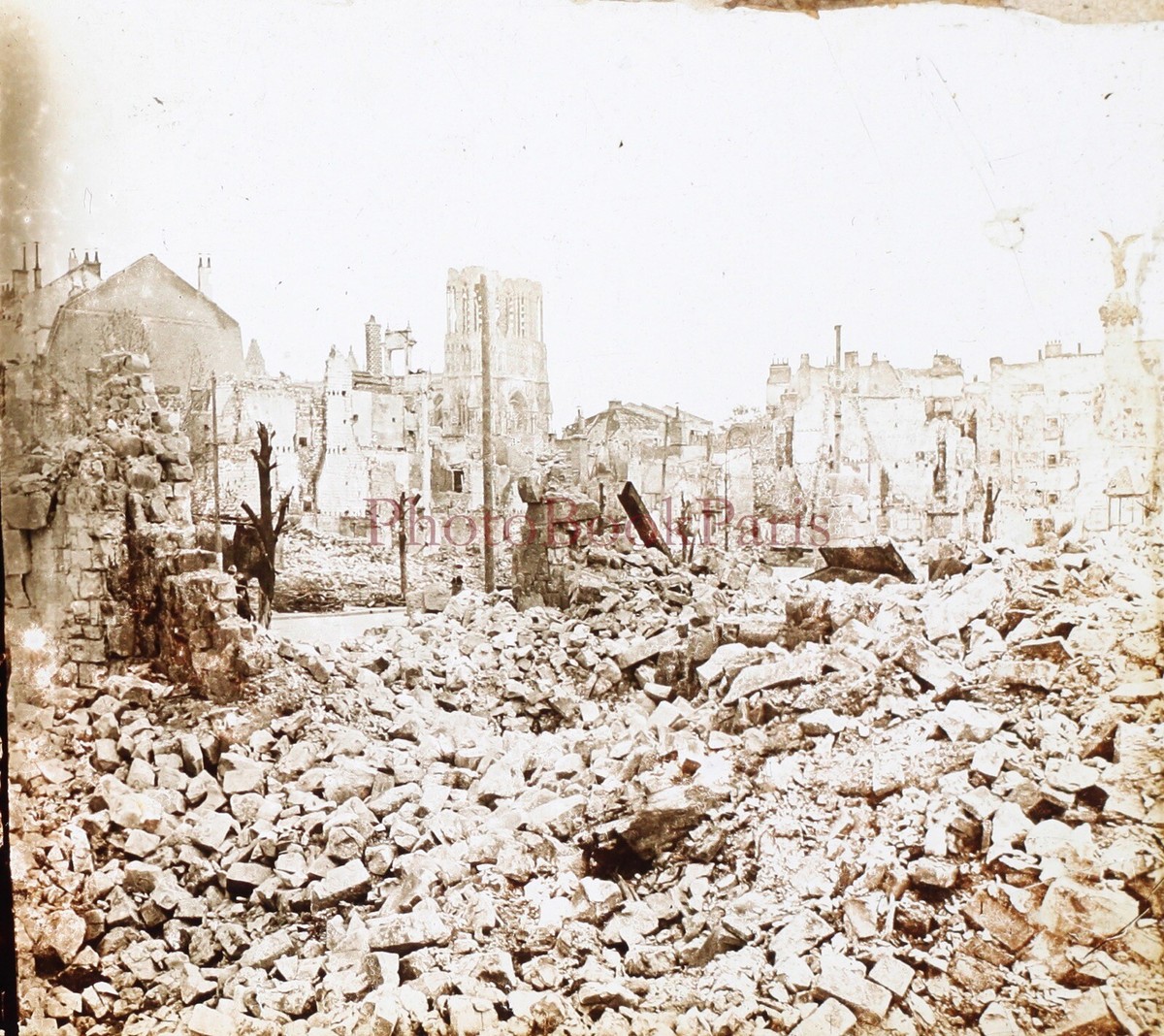 Stéréoscopie Guerre 14/18 – Ruines De Parroy – Photo Ancienne